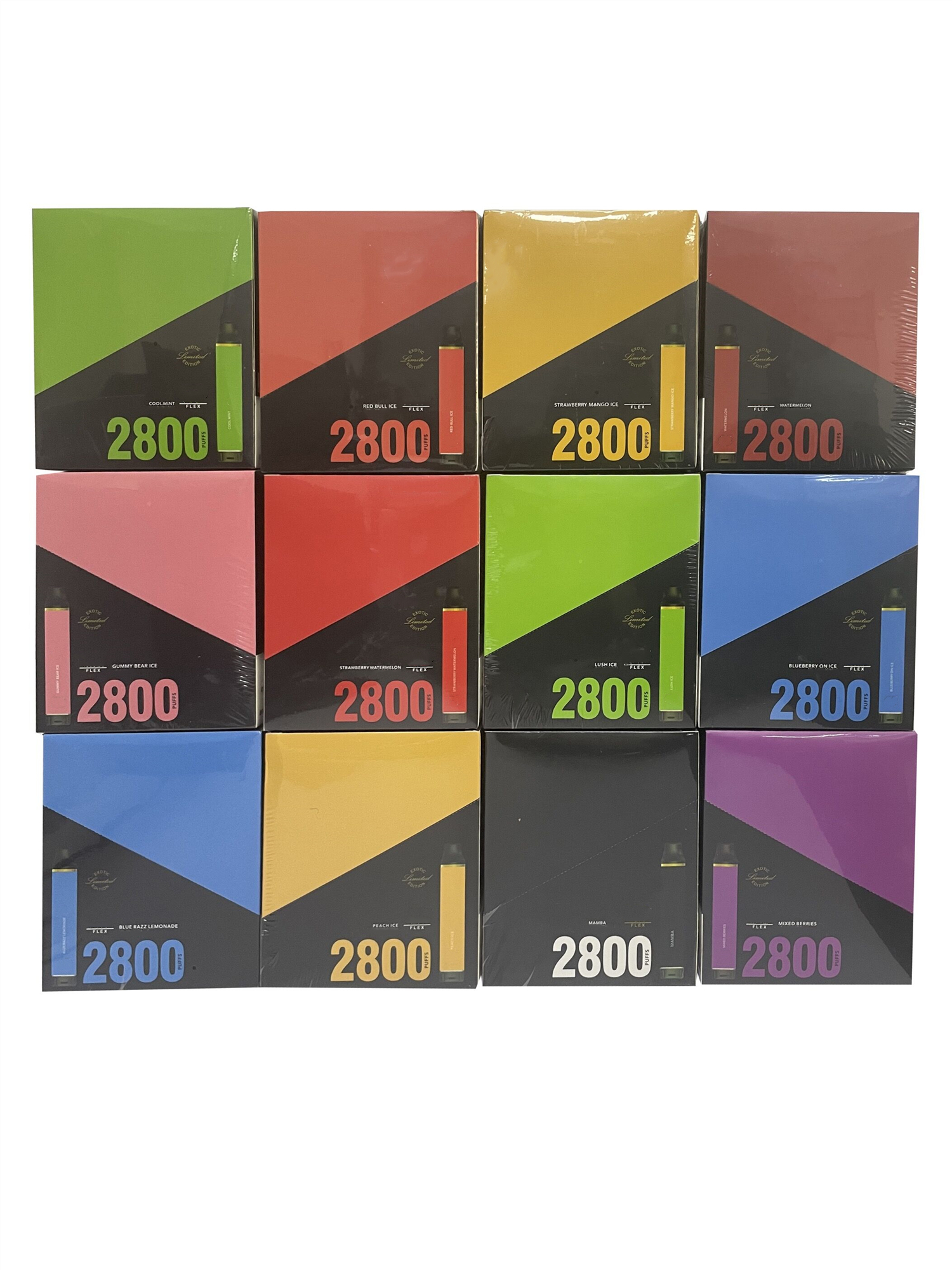 

PUFF FLEX Disposable E Cigarettes 2800 Puffs Vape Pen 8ML Pods Cartridge Pre-Filled