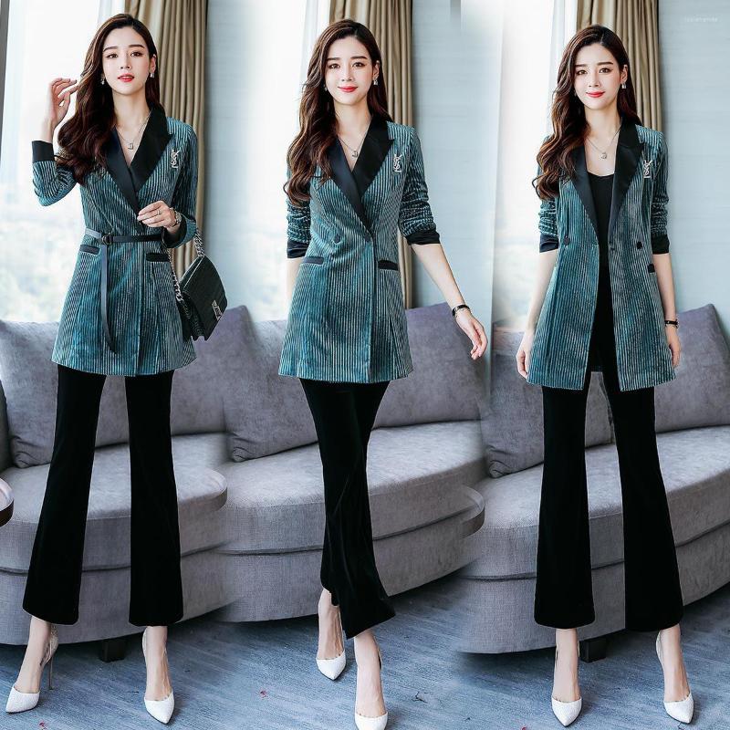 

Women's Tracksuits 2 Piece Set Women Spring And Autumn 2022 Suit Professional Fashion Pants Temperament Two-piece
