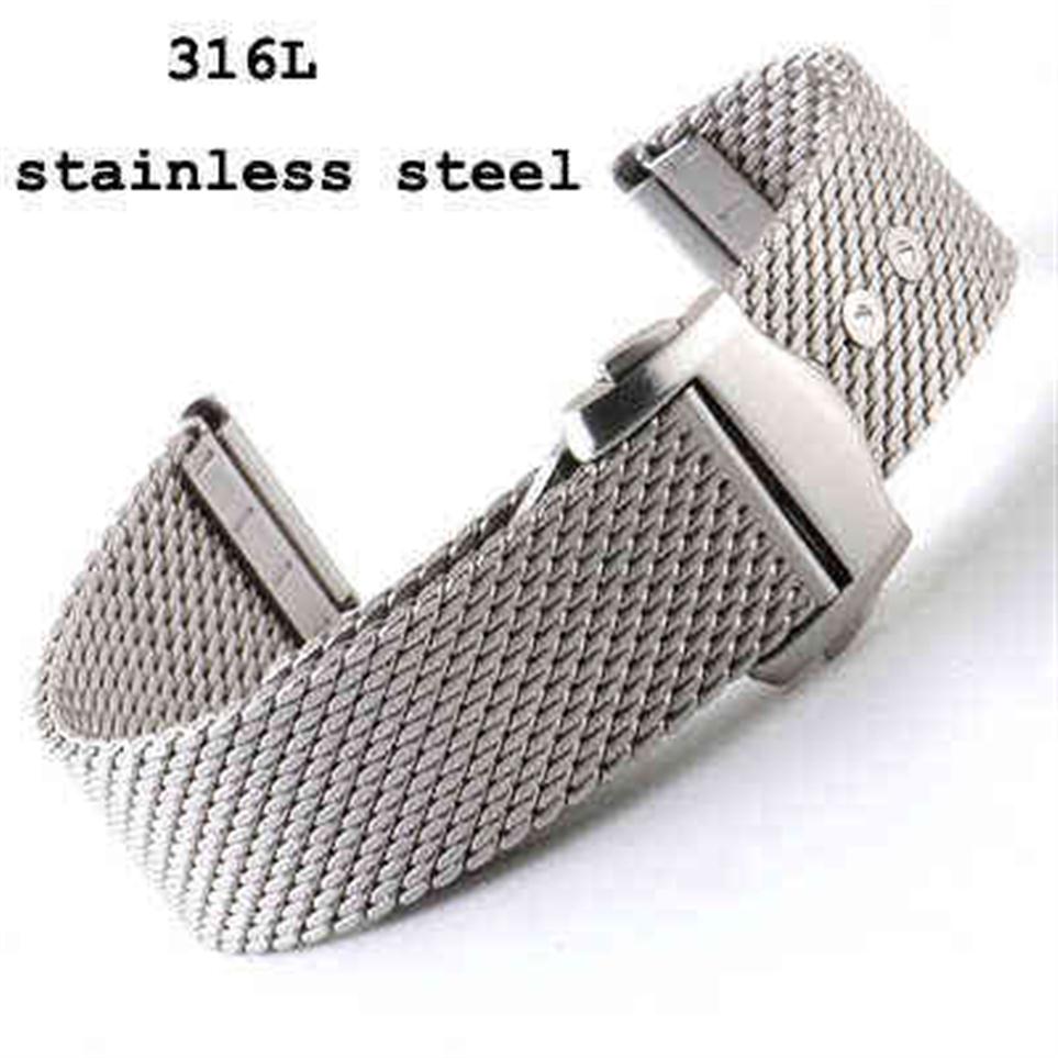 

Accessories Band FOR Omega 007 Seamaster Strap Replace Milanese Stainless High Quality Bracelet 20MM Chain H220419285H