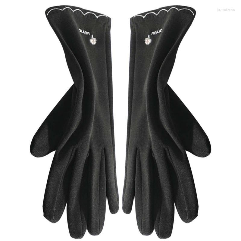 

Bandanas Warm Touch Screens Gloves Fleece Lined Elastic Cuff Winter Texting Thermal For