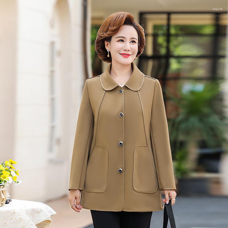 

Women's Trench Coats 2022 Winter Fall Women Female Solid Color Elegant Coat Spring Overcoat Single-breasted Trenchcoat Windbreaker