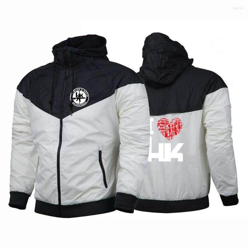 

Men' Hoodies Hk Heckler Koch No Compromise 2022 Spring Autumn Men' Print Outdoor Hooded Windbreaker Casual Comfortable Breathable