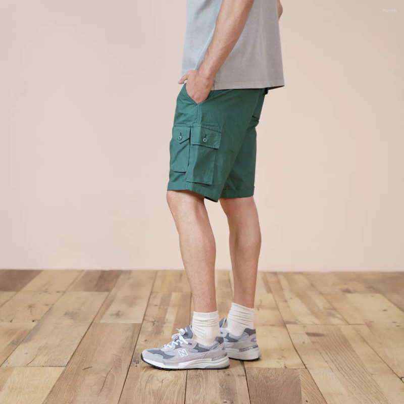 

Men's Shorts 2022 Summer Cargo Men Knee Length Cotton Multi-Pockets Loose Short Plus Size Brand Clothing SK170220, Khaki