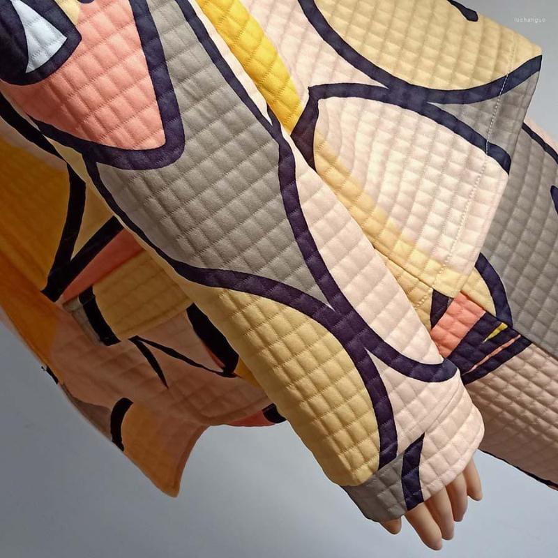 

Women' Two Piece Pants RMSFE 2022 Women' Strapless Long Sleeve Lapel Coat Trousers Fashionable Printing Leisure Three Set, Multi