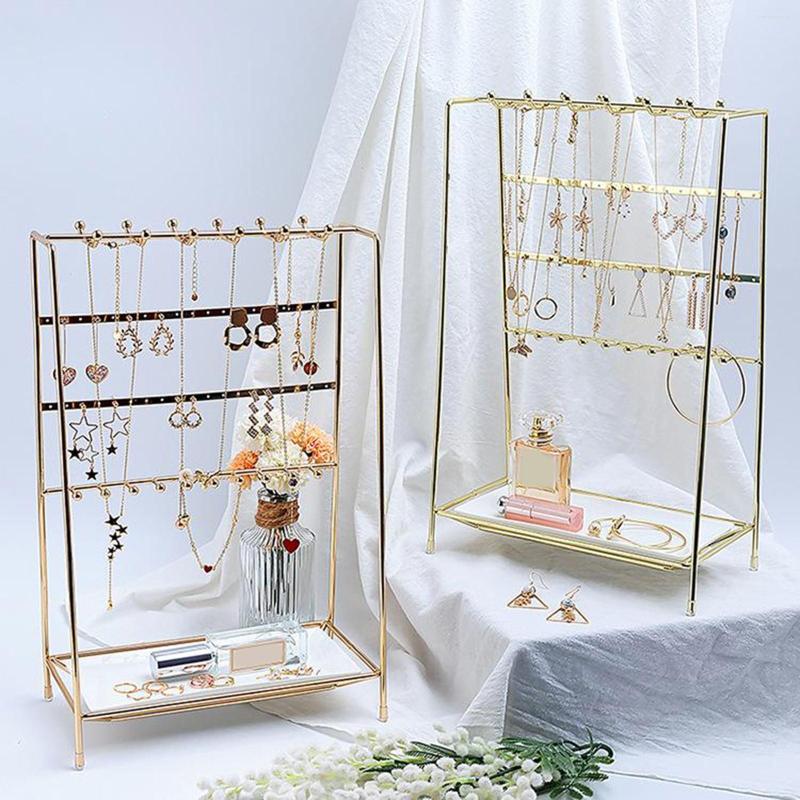 

Jewelry Pouches Organizer - Earring Holder Hanging Storage Rack For Bracelet Necklace Ring And Accessories
