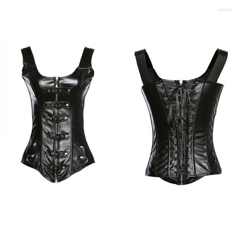

Belts Steampunk Waist Cincher Plus Size Black Corset Tops For Women Fashion Bustier, Picture shown