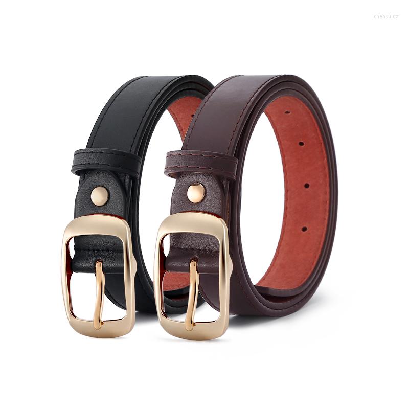 

Belts Black Leather Belt Women Metal Buckle Waist Vintage Carved Jeans Ladies Shirts Waistband Cinturon Mujer, White