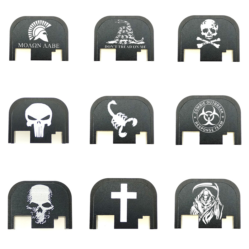 

Tactical Accessories Aluminum Personalized Custom Rear Cover Plate fits most models for Glock Gen 1-4 DOES NOT fit G43 G42 OR GEN 5