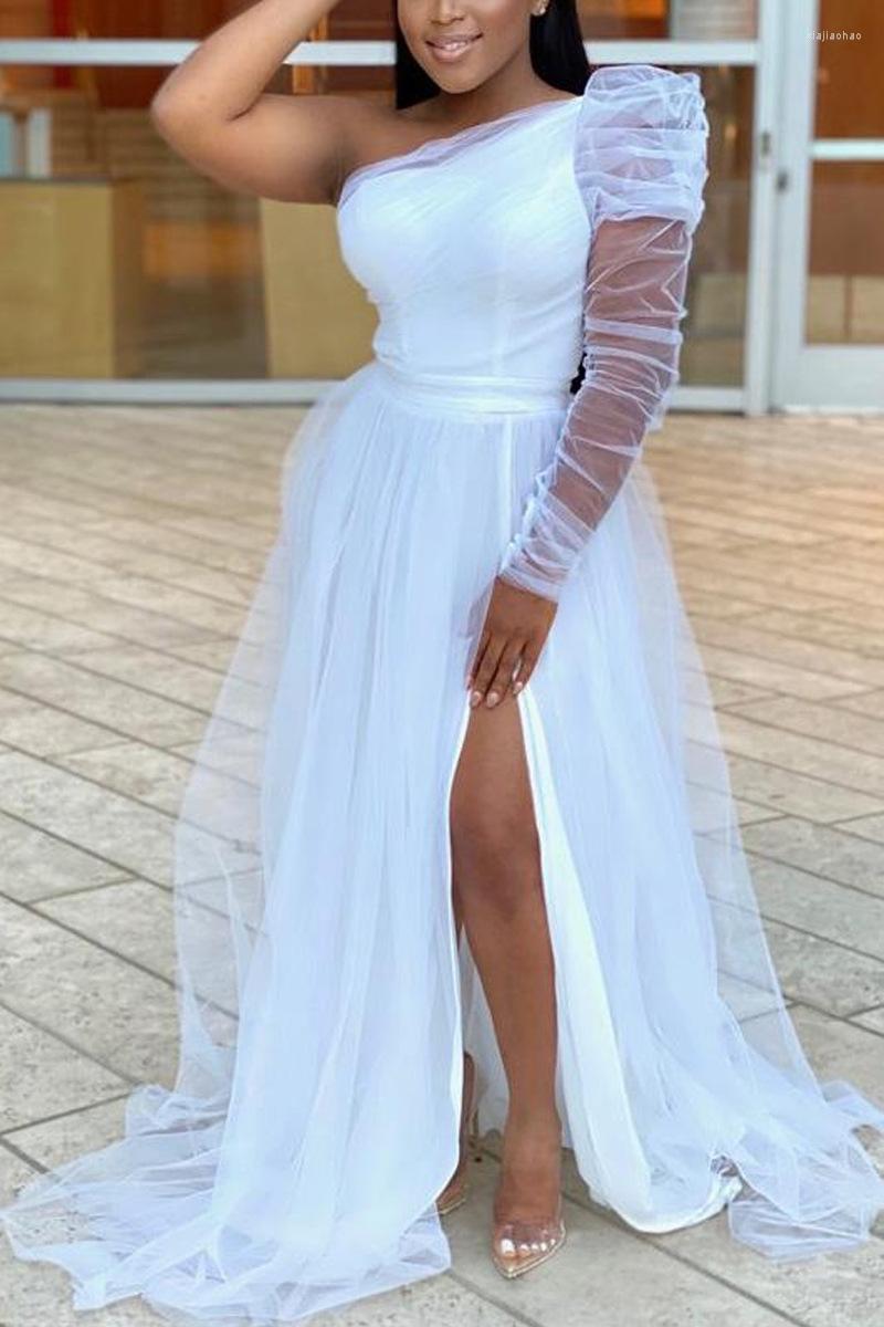 

Plus Size Dresses Women Evening Mesh Split Party Female Fashion Elegant Bodycon Gowns 2022 Summer Casual Outfits, Black