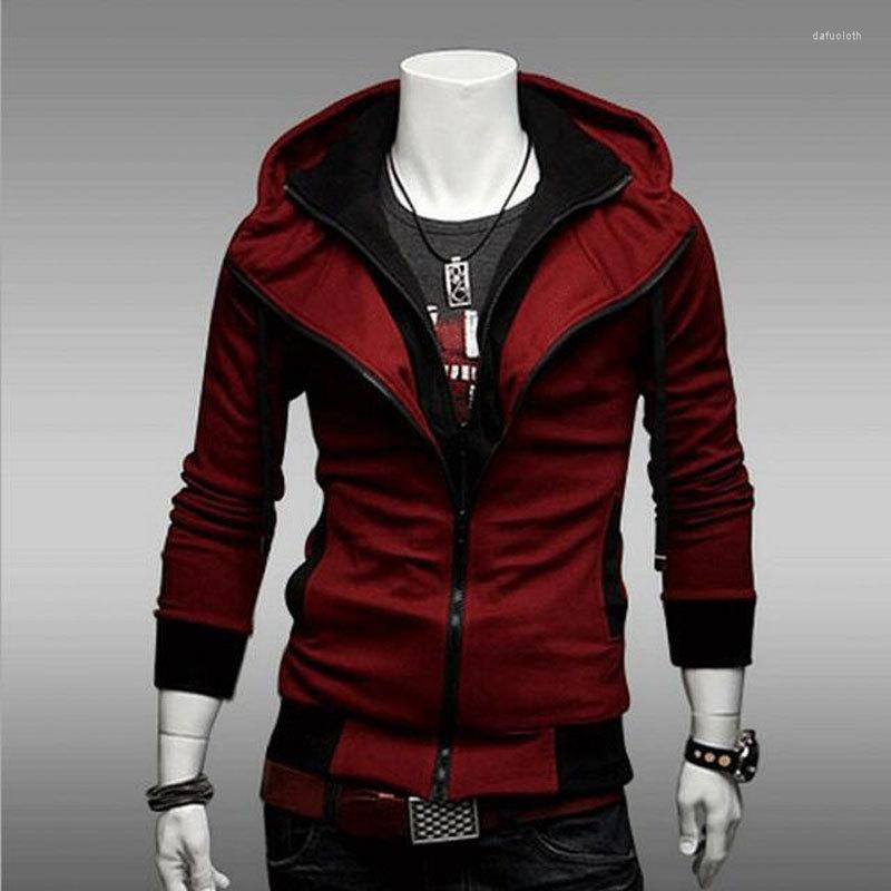 

Men's Hoodies Spring Autumn Men's Sweatshirt Coat Solid Cotton V-neck Zipper Slim Casual Fashion Male Clothing Sell Well, Black