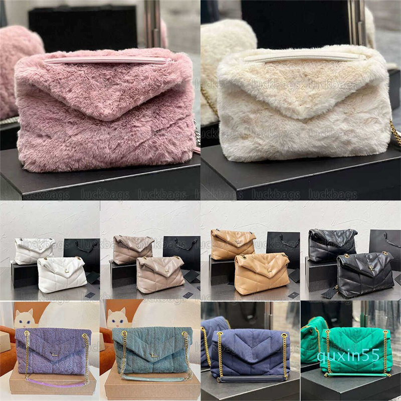 

Evening Bags Medium Chain Bags Tote Shearling Pouch Denim Crossbody Bags, 24/29cm