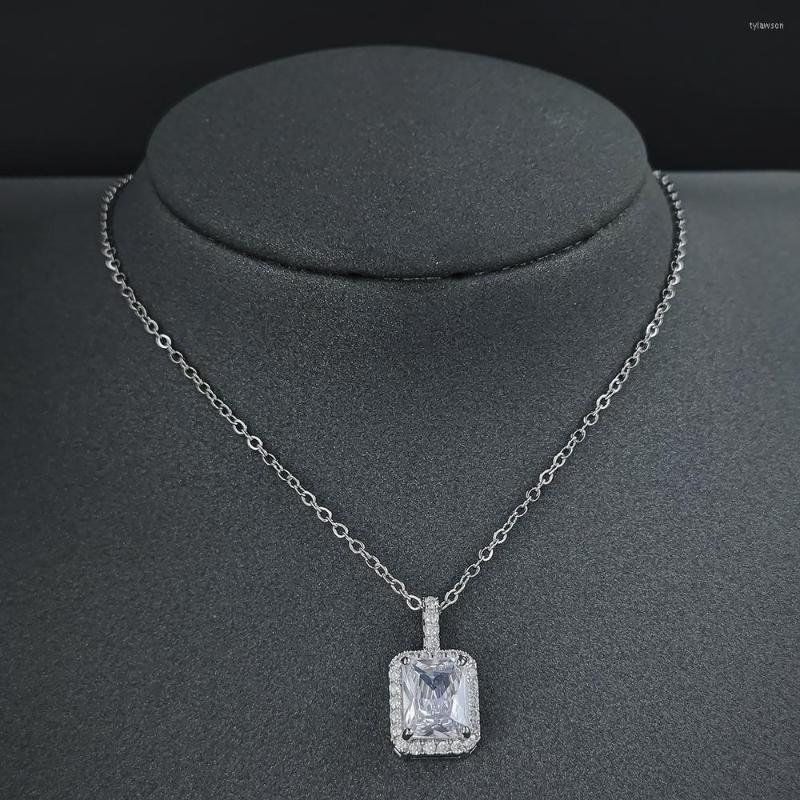 

Pendant Necklaces 2022 Arrival Luxury Rectangle For Women Anniversary Gift Jewelry Wholesale X7448