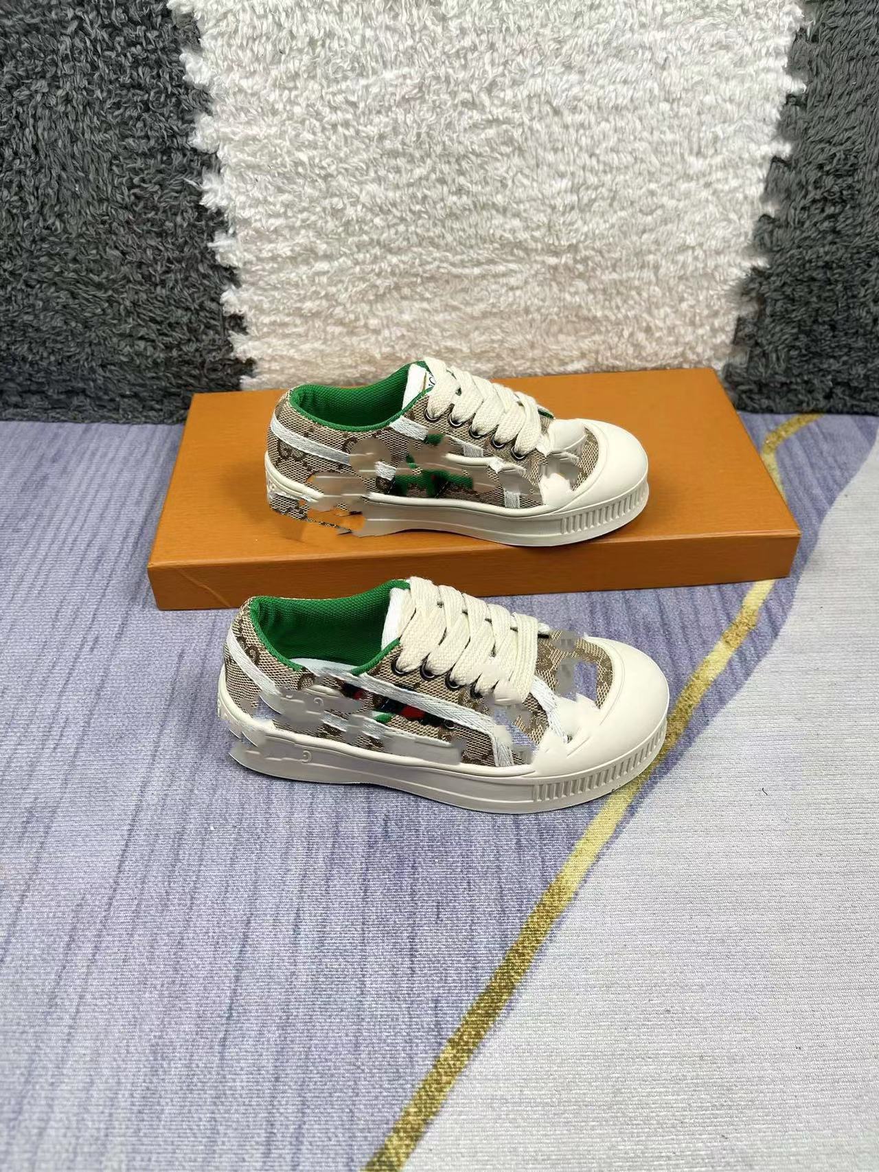 

kid shoe brown boy designer basketball sneakers eu 26-35 todler girls athletic walking shoes wholesale genuine leather X3NQ