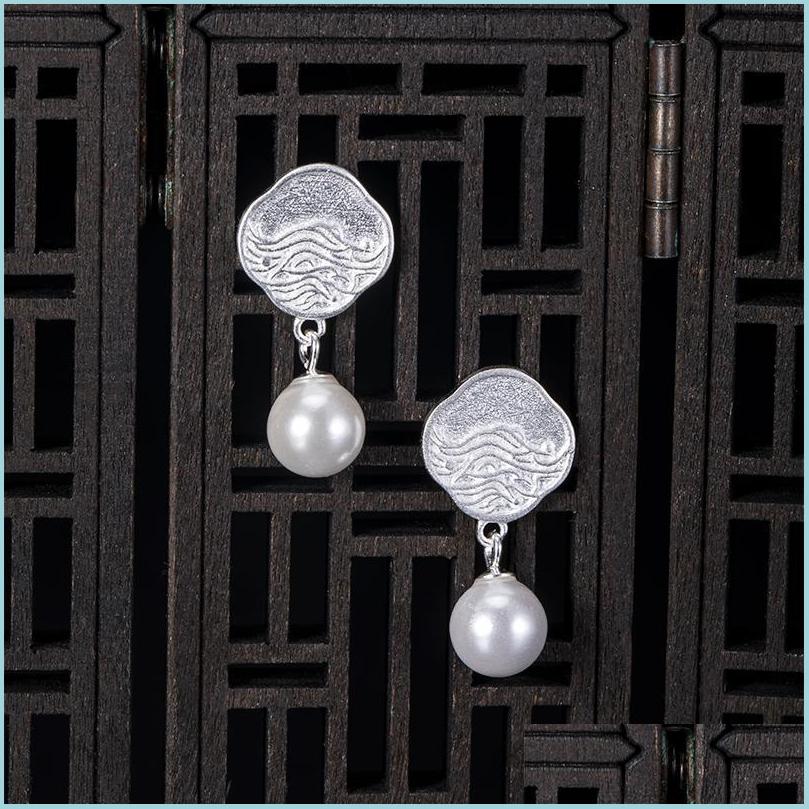 

Stud Stud Vla 925 Sterling Sier Simple Personalized Wave Earrings For Womens Fashionable And Generous Ripple Texture Drop Delivery 2 Dhqvy