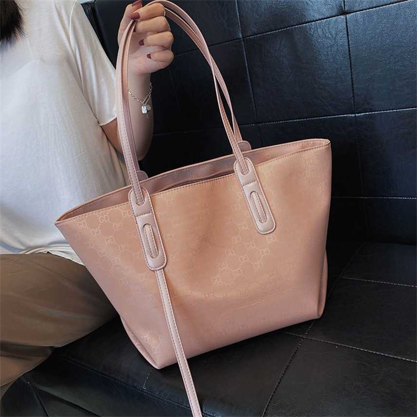 

Luxury Designer Women's bag new fashion one shoulder large canvas versatile mother's capacity travel, Ly-225 pink