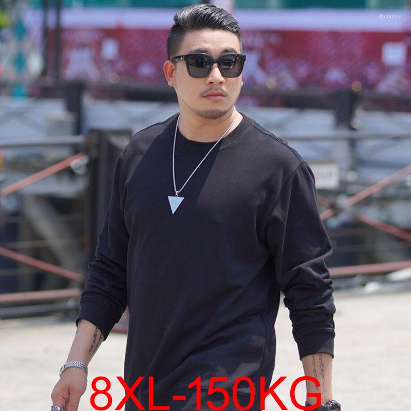 

Men's Hoodies Plus Size Autumn Winter Men Sports Sweatshirt Long Sleeve Cotton Casual Home Hoody 6xl 7xl 8xl Oversize Coat, Black
