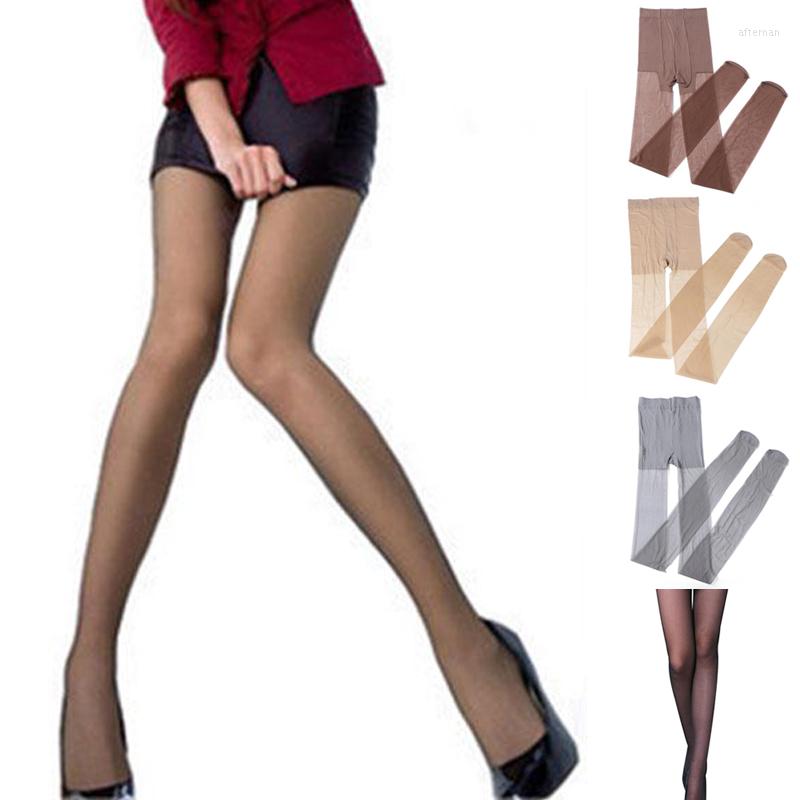 

Women Socks 1pc 2022 Arrivals Lady Solid Elastic Stretchy Ultra-thin Pantyhose Long Stockings Tights Black Gray, Beige