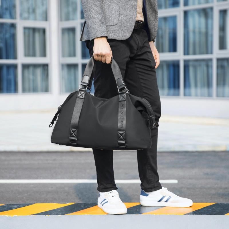 

Duffel Bags MARK RYDEN Short Trip Handbag Multifunctional High Quality Unisex Sports Waterproof Gym Luggage Travel Suitcases, Black