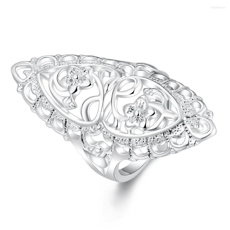 

Wedding Rings Vintage 925 Sterling Silver CZ Cubic Zirconia Jewelry Ring Gift Female Wholesale Size 7 8