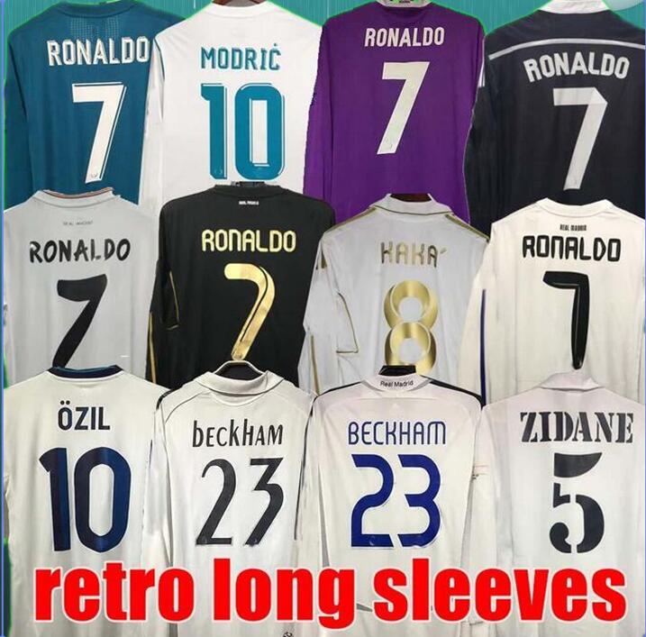 

Real Retro Madrid Soccer Jersey long sleeve Football shirts GUTI Ramos SEEDORF CARLOS 10 11 12 13 14 15 16 17 RONALDO ZIDANE Beckham RAUL 00 01 02 03 04 05 06 07 finals KAKA