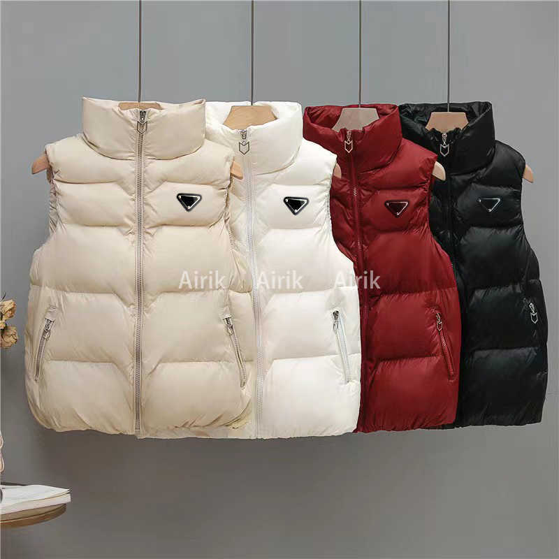 

Fashion Womens Downs Parkas White Duck Vest Down Quilted Pockets Warm Jackets Women Winter Hood Long With Jacket Coat Outdoor Size