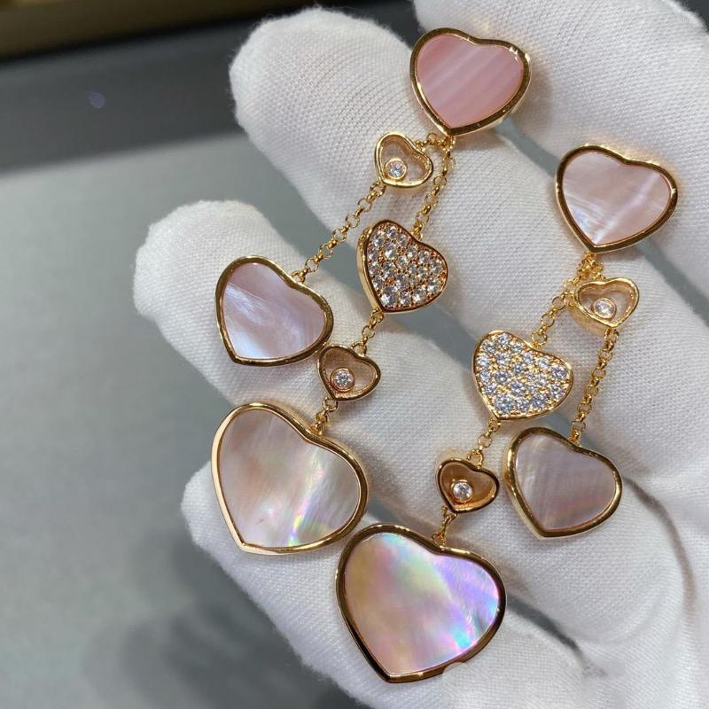 

Stud Earrings Fashion Top Quality 925 Sterling Silver Luxury Wedding For Women Ladies Heart Tassel Jewelry