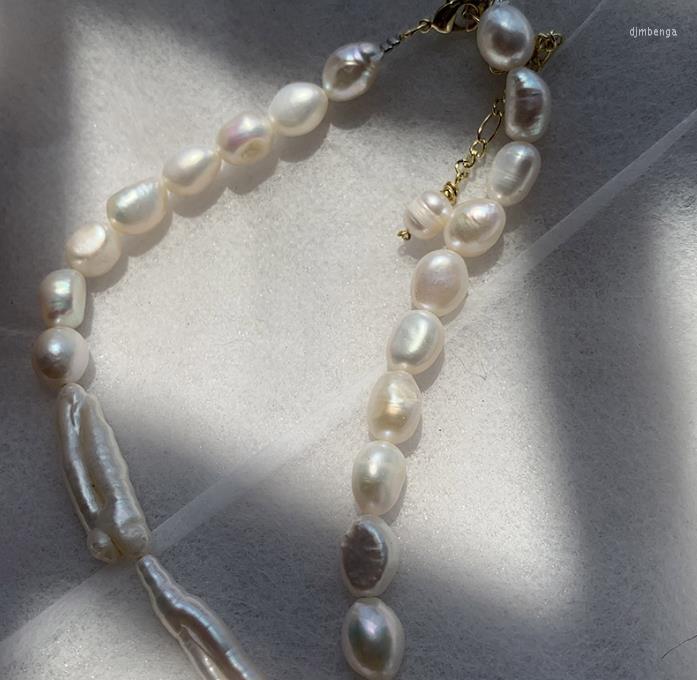 

Pendants Unique Pearls Jewellery Store Baroque Freshwater Pearl Choker Necklace White Real Fine Jewelry Charming Women Gift