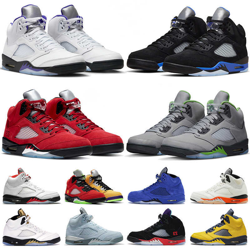 

Basketball Shoes Trainers Sneakers Green Bean Easter Raging Red Racer Blue Sail Oreo White Cement Anthracite Black Metallic 5S Unc Mens, Gr09