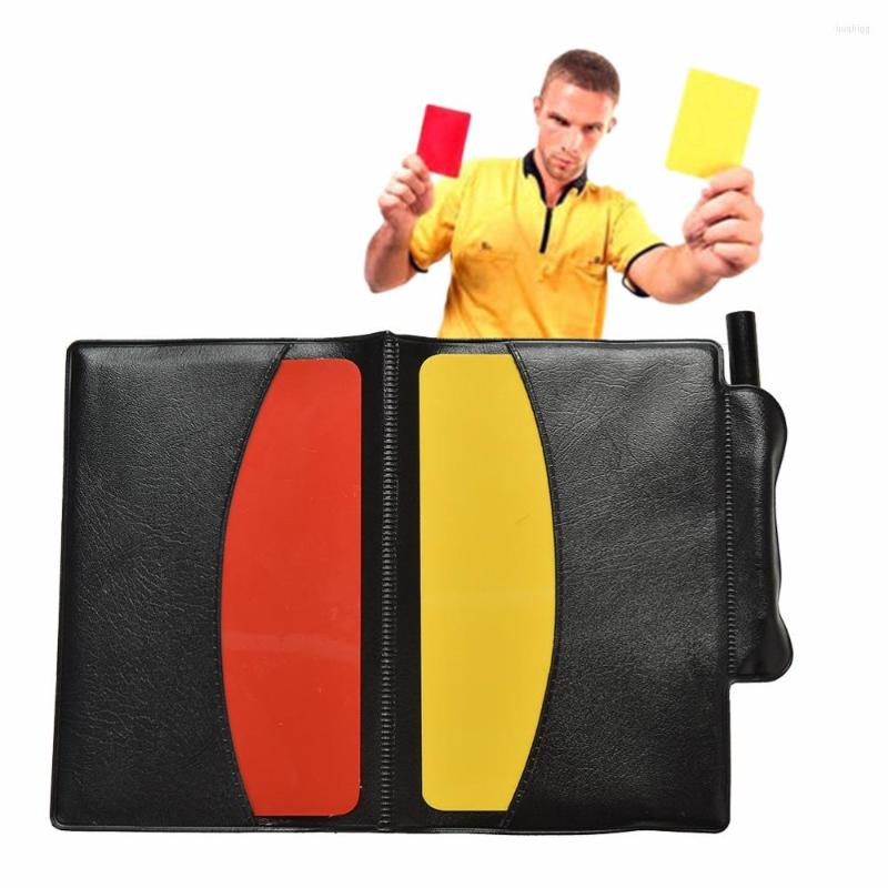 

Red Yellow Card Pencil Sports Notebook Personalized Sport Match Soccer Sheet Set Note