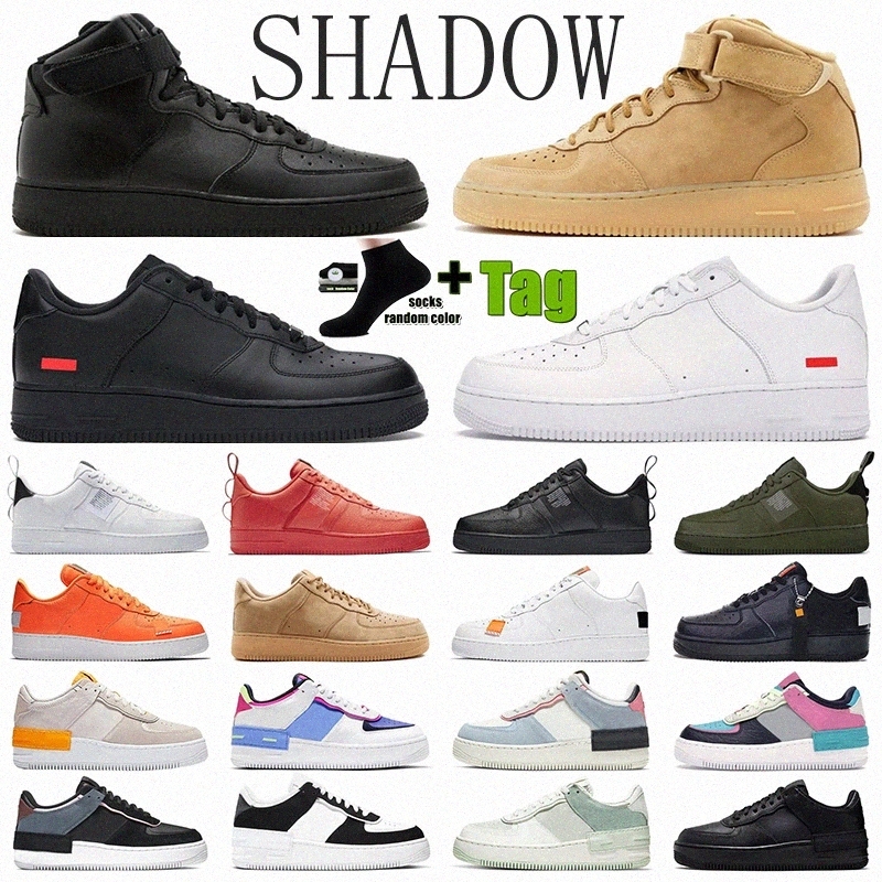 

LM Designer One Running Shoes Mens Classic 1 Mid 07 Men Women high gang Flax Flyline Ones Low Cut All White Black Red Low Shadow Outdoor Trainers Snea R2SD#, 36-40 (1)