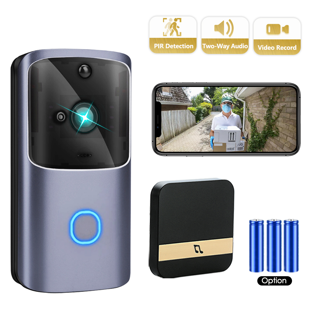 

Wireless Video Doorbell Camera Smart Home 720P HD WiFi Phone Door Bell Camera Security Visual Intercom IR Night Vision Monitor