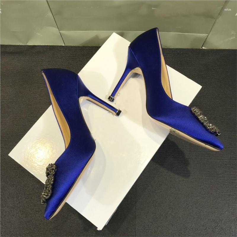 

Sandals Button 2022 Zealand Snow High Documentary Shoes With Thin Silk Pointed, Blue