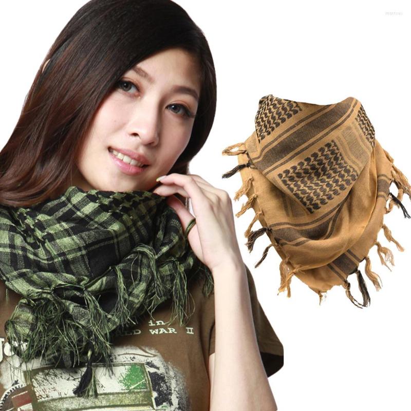 

Bandanas Fashion Arabic Scarf Shemagh Keffiyeh Arab Scarves Men Women Windproof Turban Shawls Neck Wrap For Outdoor Sports