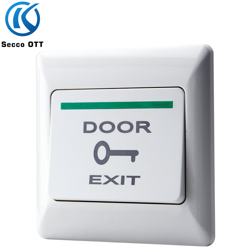 

Building intercoms access control door opening switch Fireproof plastic Universal 86 type bottom box Automatic reset concealed door button