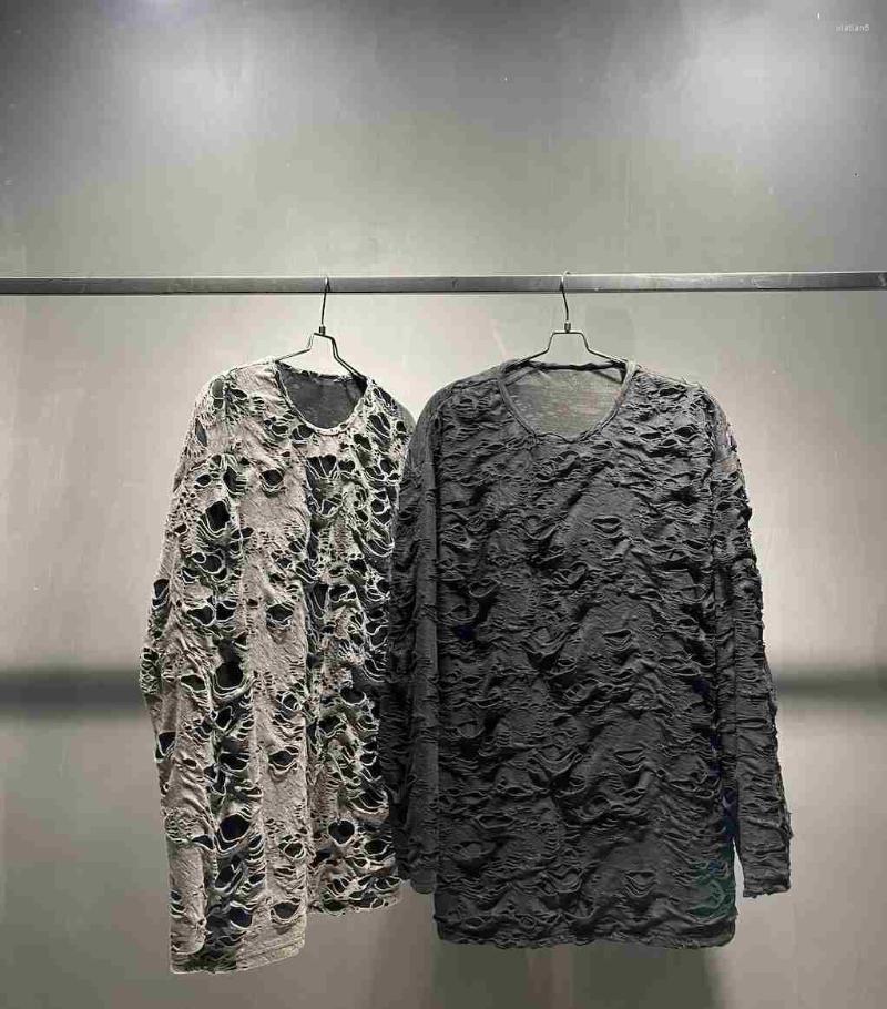 

Men's Hoodies Bottoming Owen Seak Men Cotton Gothic Style Men's Clothing Oversize Tops Tees Summer Women Sweater Black Long T Shirt