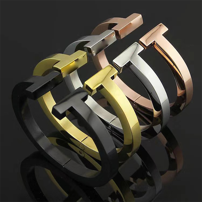 

2022 Fashion New Style Super Coarse Cuff Bracelet Luxury Brand Men's Bracelets Classic 316L Titanium Steel Bracelet Designer Jewelry gift
