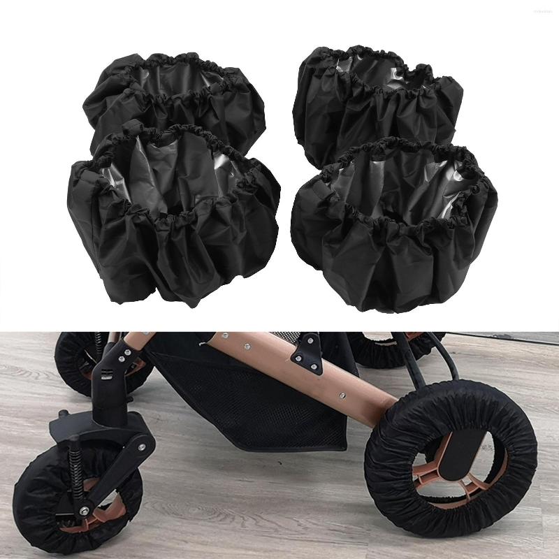 

Stroller Parts Fashion Baby Trolley Accessories Wheel Protective Cover Oxford Cloth Dust-proof 4-piece Walker