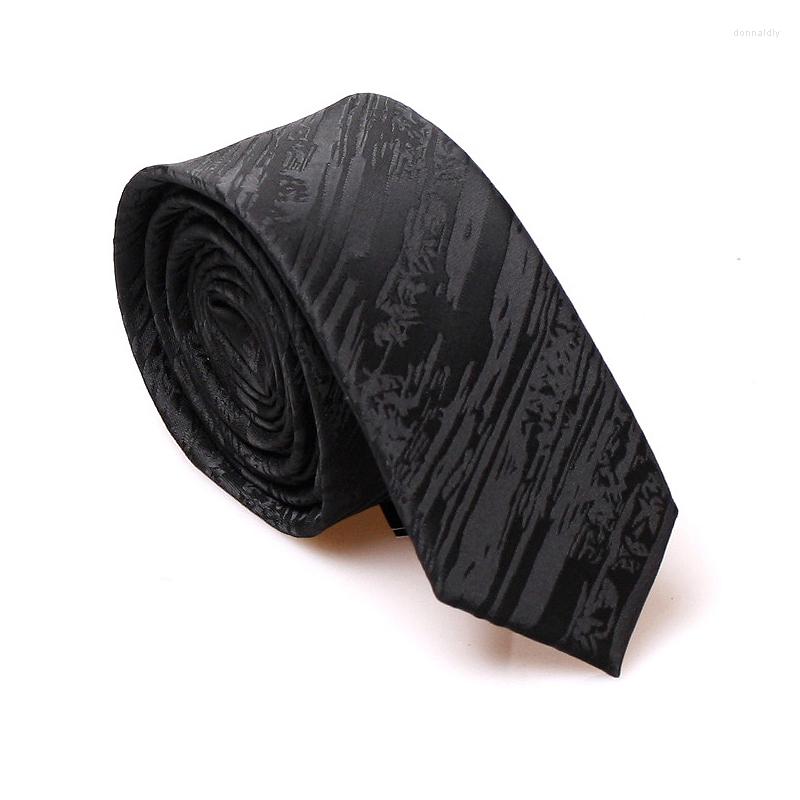 

Bow Ties Fashion Slim 5cm For Men Black Casual Skinny Necktie Formal Salon Business Work Corbatas Accessories Mens Gift Box