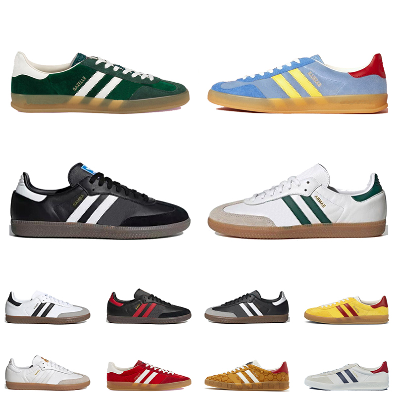 

Women Mens Cobranded Samba Xad Gazelle Designer Shoes Low Platform Sneakers Canvas Suede Pink Velvet Green Royal White Red Pink Blue Off Fashion Vintage Trainers, B10 real madrid 36-45