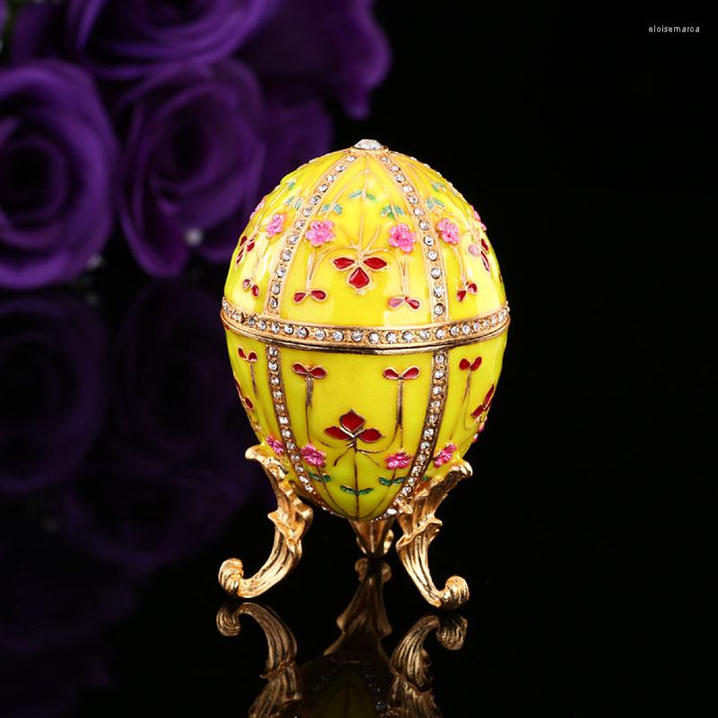 

Jewelry Pouches Qifu Yellow Flower Beautiful Egg Shape Bridesmaid Gift