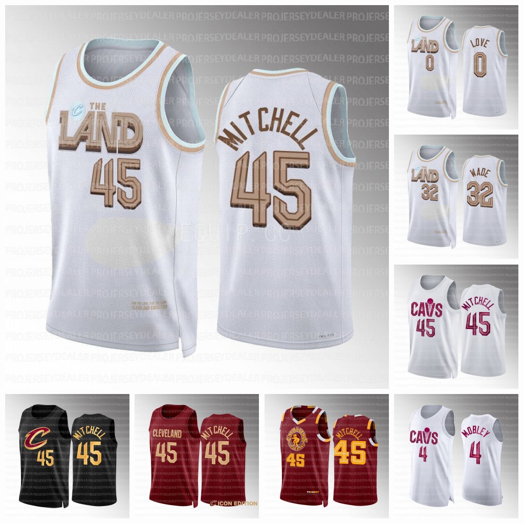 

Donovan Mitchell Jersey Cleveland 2022 -23 City Cavaliers 45 Darius Garland 10 jerseys Kevin Love 0 Jarrett Allen 3Caris LeVert Evan Mobley Collin Sexton, White youth s-xl