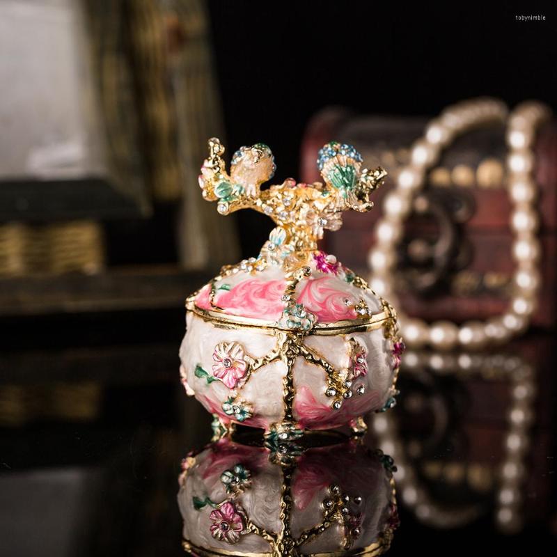 

Jewelry Pouches Qifu Handicraft Colourful Metal Trinket Box