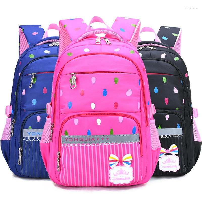 

School Bags 2022 Bowknot Waterproof Breathable Schoolbags For Kids Printing Backpack Mochilas Escola Girls, Blue backpack
