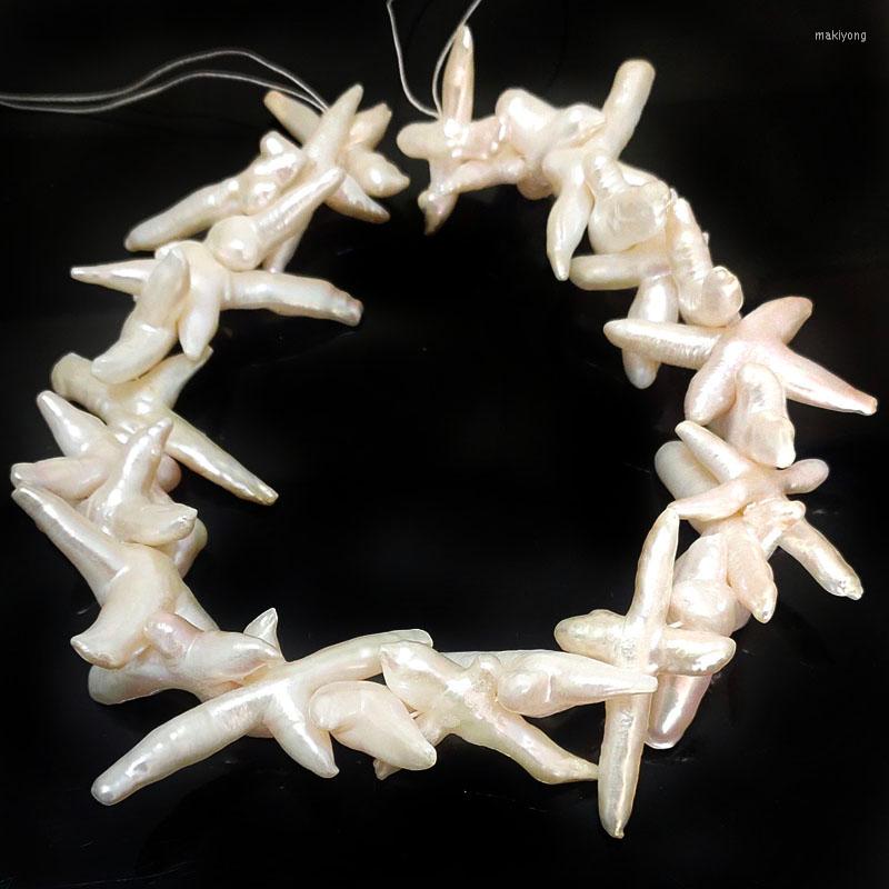 

Choker 16 Inches 40-60mm Natural White Diagonally Drilled Cross Pearl Loose Strand