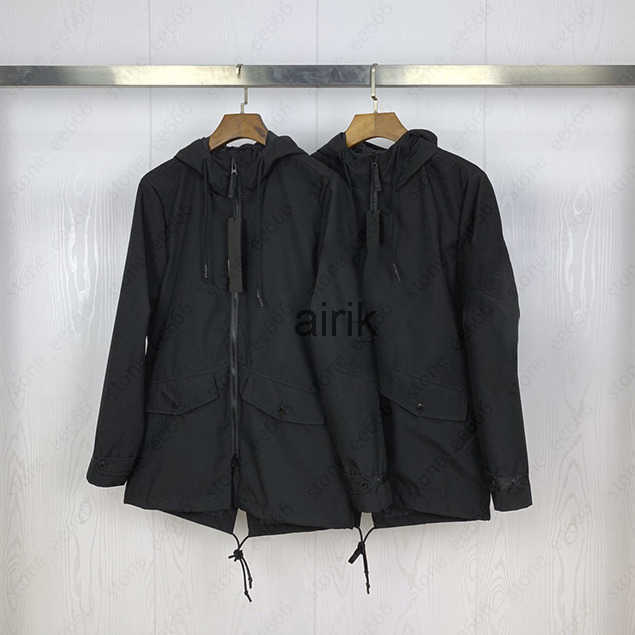 

Mens Designer Jackets With Hood Clip Gram Fishtail Clothing Mid-length Trench Jacket Eu Size M-XXL, Black
