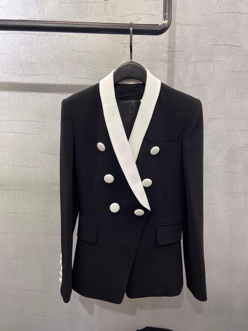 

Women' Suits Spring Luxury 2022 Women Double Breasted Patchwork High Quality Blazer Jacket For Ladies Casual Outerwear Coat Ddxgz2 1.07, Black