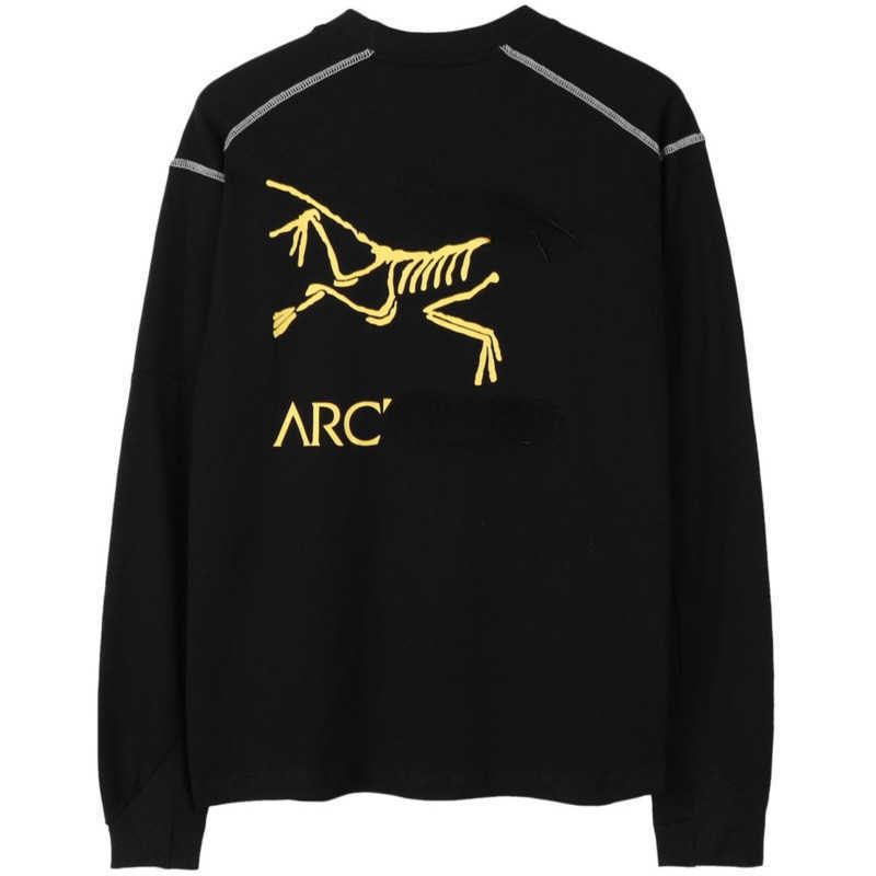 

High Version Arc Men Sweater Designer Cotton Long-sleeved t Shirt Couple All-match Street Pullover Coat Fashion Printing Loose top, White