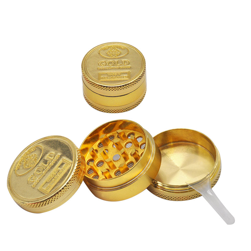 

Zinc alloy tobacco herb grinder metal smoke accessory GRINDER three layer 40MM metals smoking Grinder bong