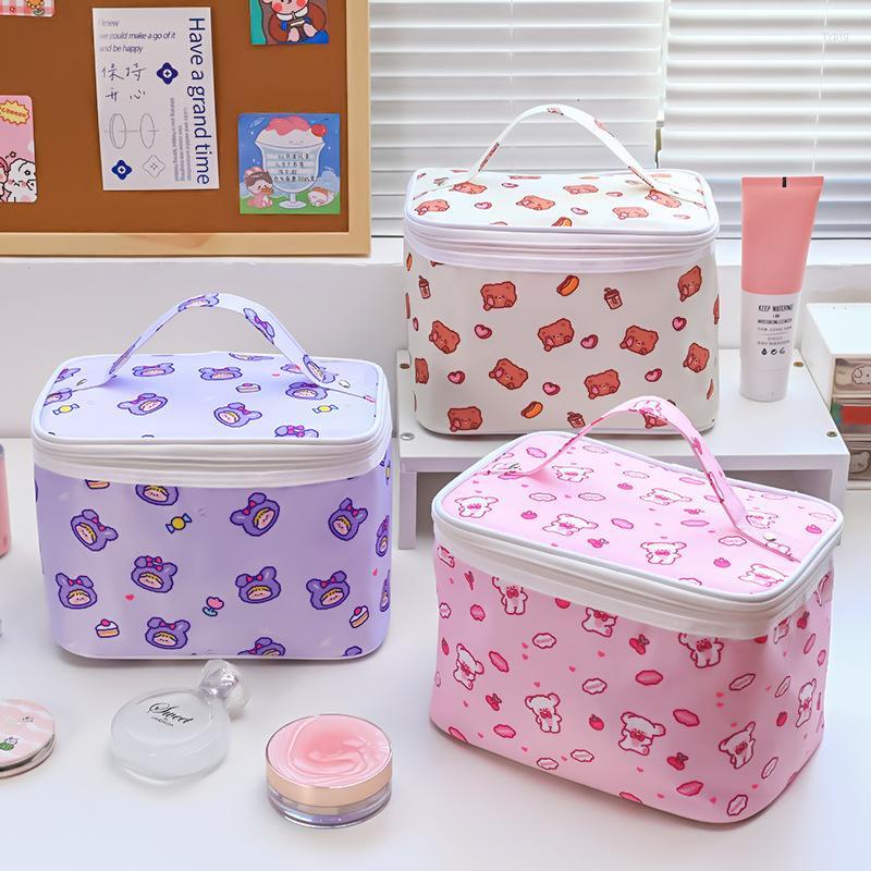 

Cosmetic Bags Portable Large Capacity Travel Wash Bagcartoon Animals Storage Bag Girl Box For Student, Rabbit
