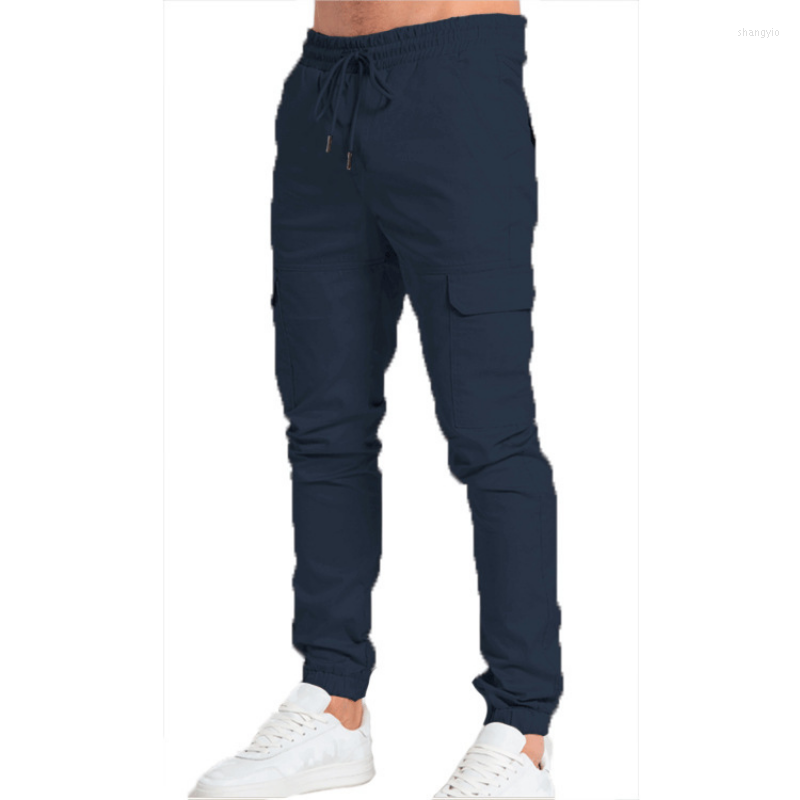 

Men's Pants Men Long Autumn And Winter Menshigh Street Casual Sweatpants Soft Sports Jogging 5 Colors Running, Khaki